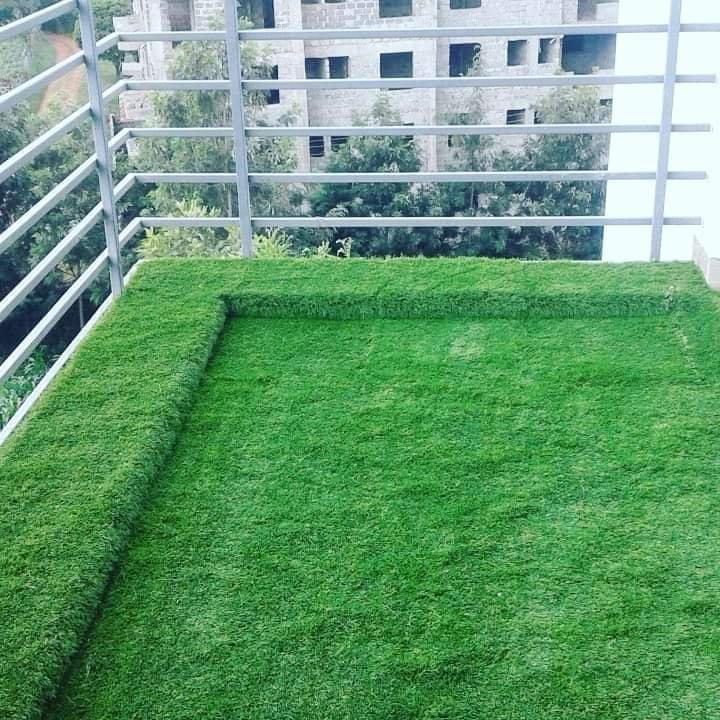 Balcony artificial grass turf installation Kenya