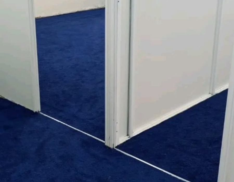 Blue VIP Carpet installation in Kenya