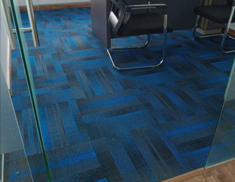 Office Carpet tiles installed in Kenya