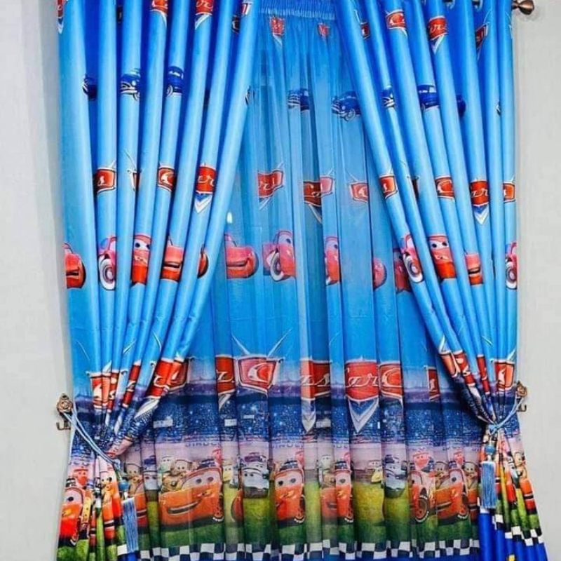 Cartoon themed curtains